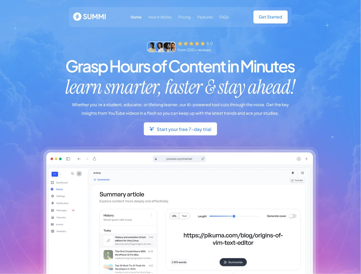 Summ — AI product / Web design