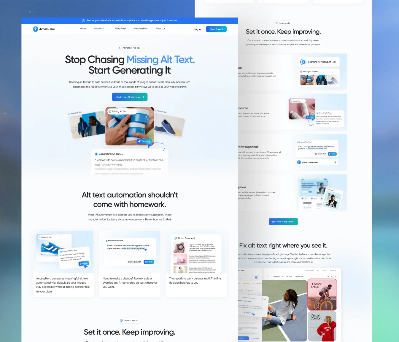 AccessHero website and branding design