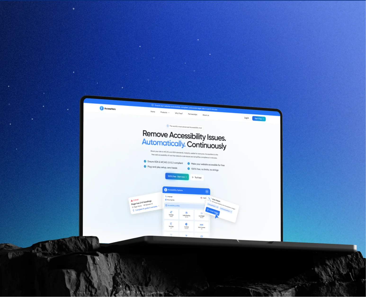 Branding & Website Overhaul for an AI Accessibility Platform — case study preview