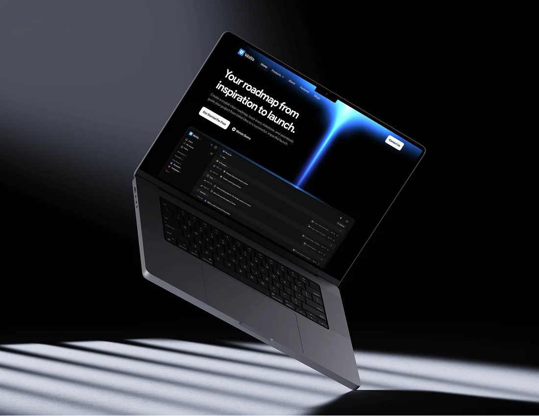 AI-powered workspace — Web design